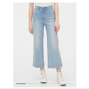 NWT Gap High Rise Wide Leg Crop Pants